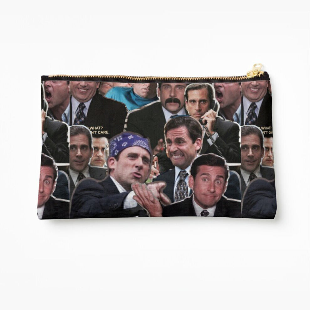 Whibos Makeup Bag The Office Michael Scott - Steve Carell Cosmetic Organizer Tyvek Paper Bags Zipper Pouch