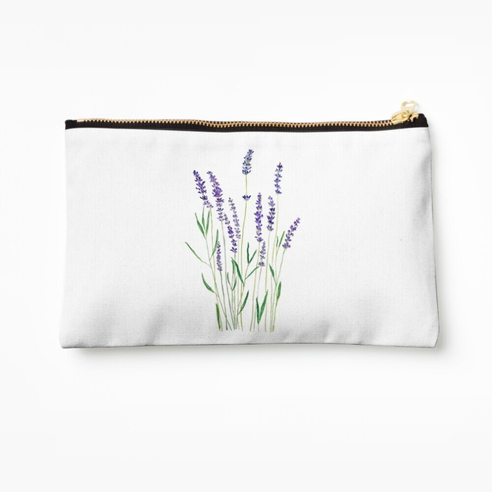 Whibos Purple/Lavender Makeup Bag Cosmetic Organizer Tyvek Paper Bags Zipper Pouch
