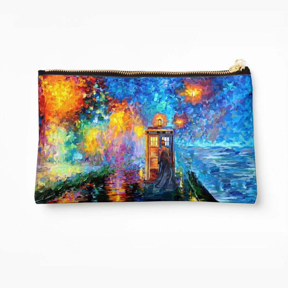 Whibos Makeup Bag Mysterious Man At Beautiful Rainbow Place Cosmetic Organizer Tyvek Paper Bags Zipper Pouch