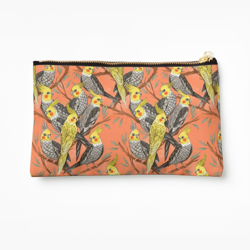 Whibos Makeup Bag Cockatiel Fun Cosmetic Organizer Tyvek Paper Bags Zipper Pouch