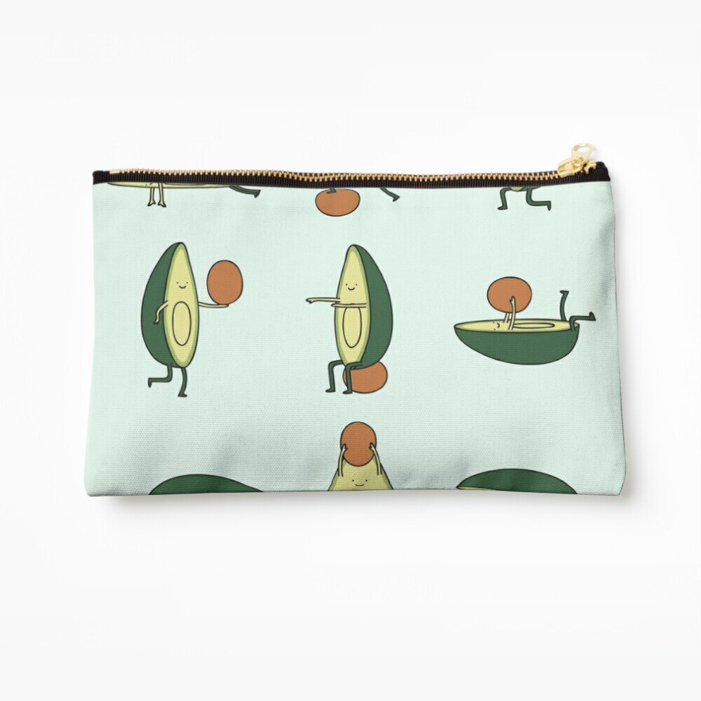 Whibos Makeup Bag Avo-Cardio Cosmetic Organizer Tyvek Paper Bags Zipper Pouch