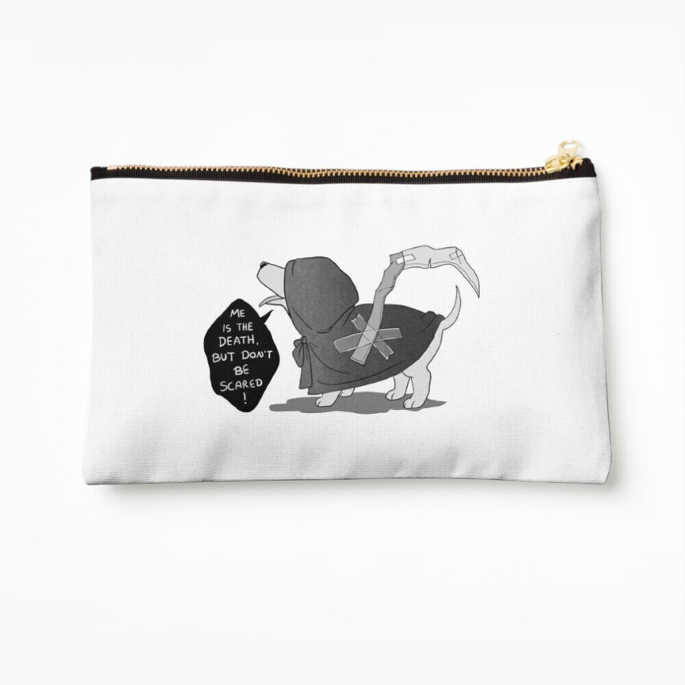 Whibos Makeup Bag Death Doggo Cosmetic Organizer Tyvek Paper Bags Zipper Pouch