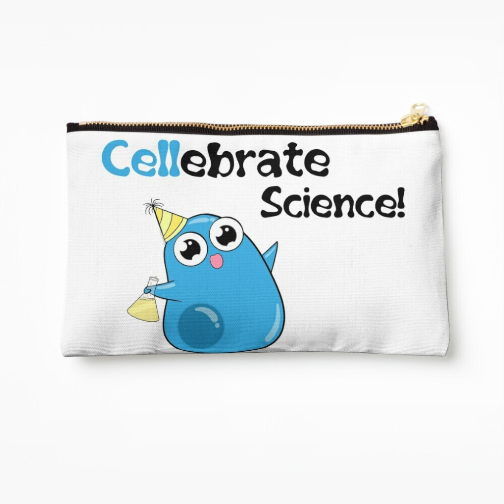 Whibos Makeup Bag Cellebrate Science! Cosmetic Organizer Tyvek Paper Bags Zipper Pouch