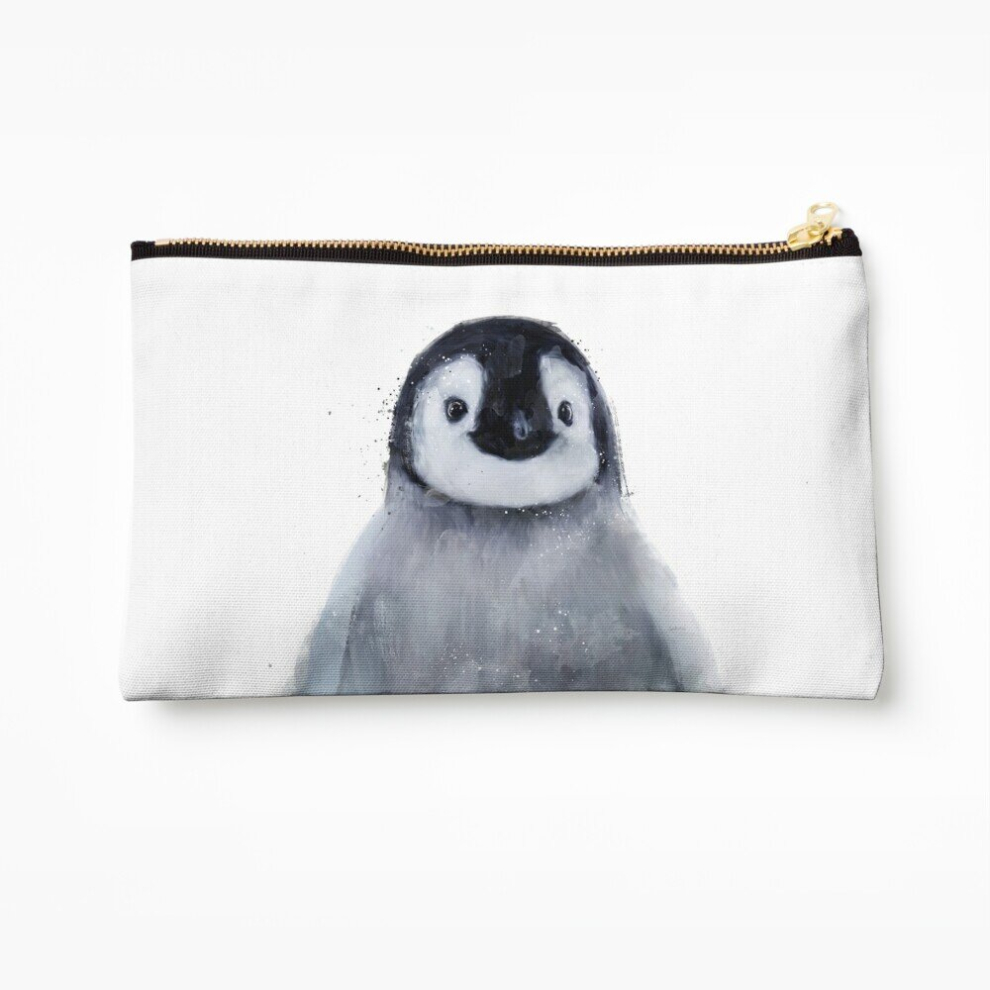 Whibos Makeup Bag Little Penguin Cosmetic Organizer Tyvek Paper Bags Zipper Pouch