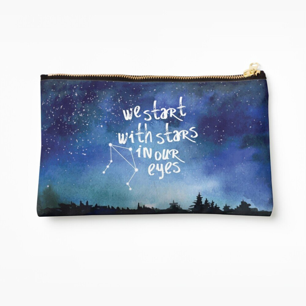 Whibos Makeup Bag Stars In Our Eyes - Libra Cosmetic Organizer Tyvek Paper Bags Zipper Pouch