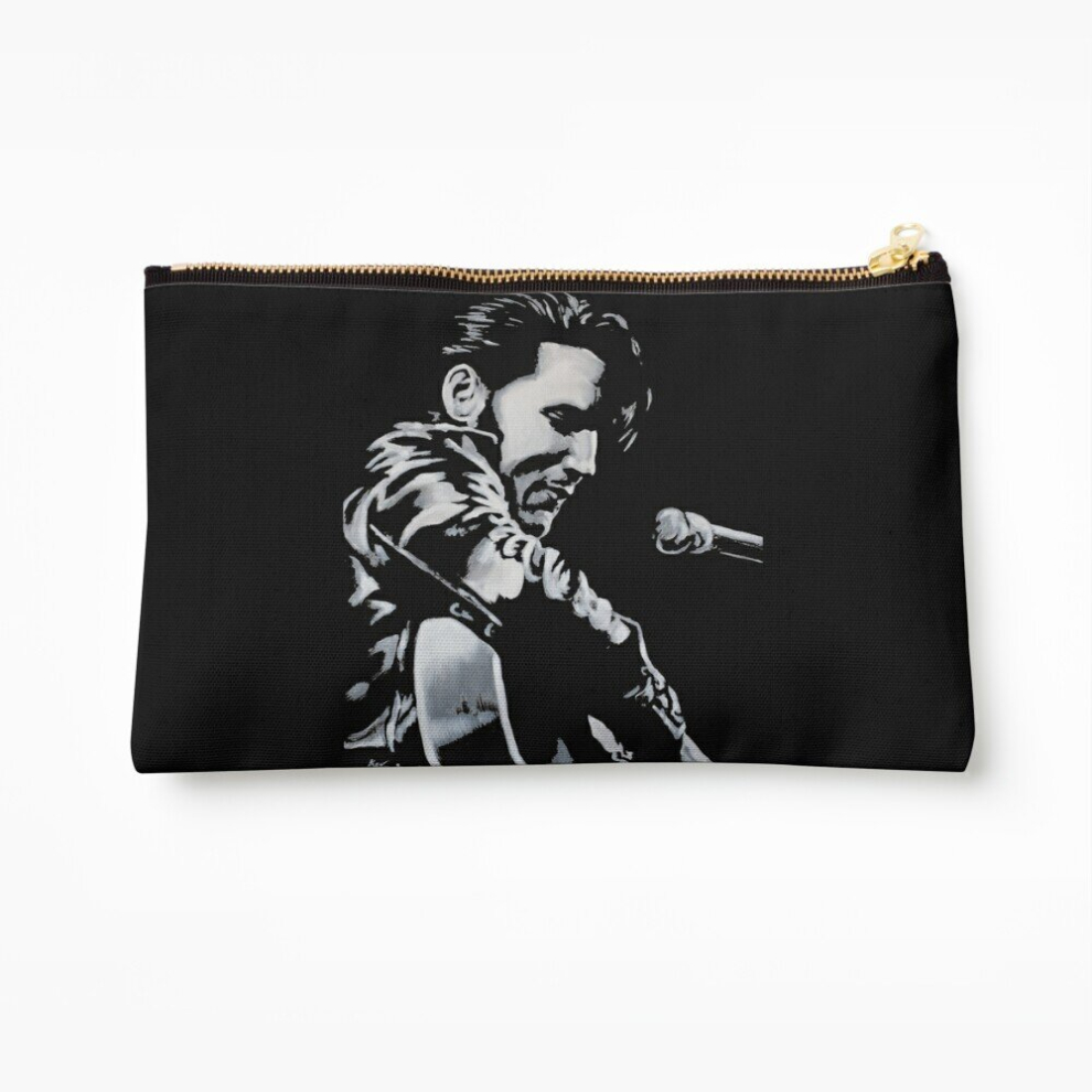 Makeup Bag Elvis Presley - The King Is Back - King of Rock and Roll gift birthday Cosmetic Organizer Tyvek Paper Bags Zipper Pouch