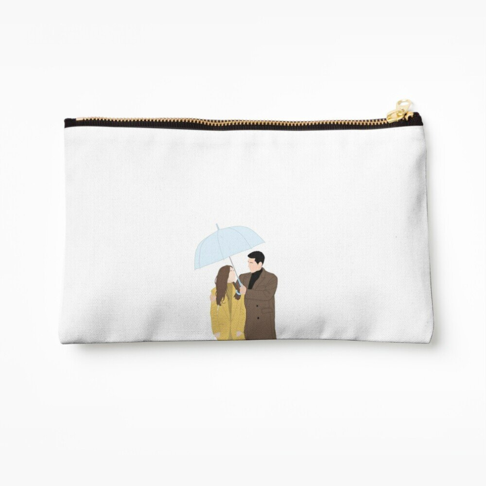 Whibos Makeup Bag Crash Landing On You Umbrella Scene Cosmetic Organizer Tyvek Paper Bags Zipper Pouch