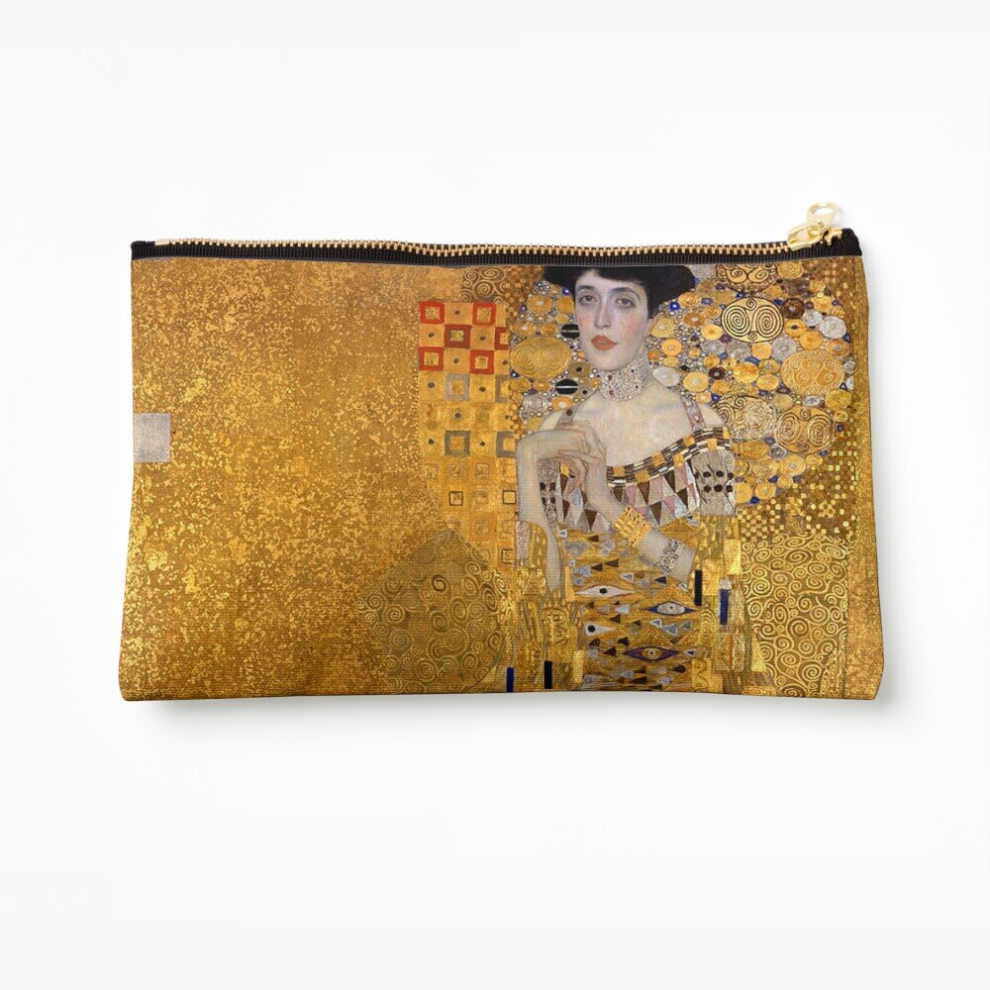 Whibos Gold Makeup Bag The Lady In - Gustav Klimt Cosmetic Organizer Tyvek Paper Bags Zipper Pouch