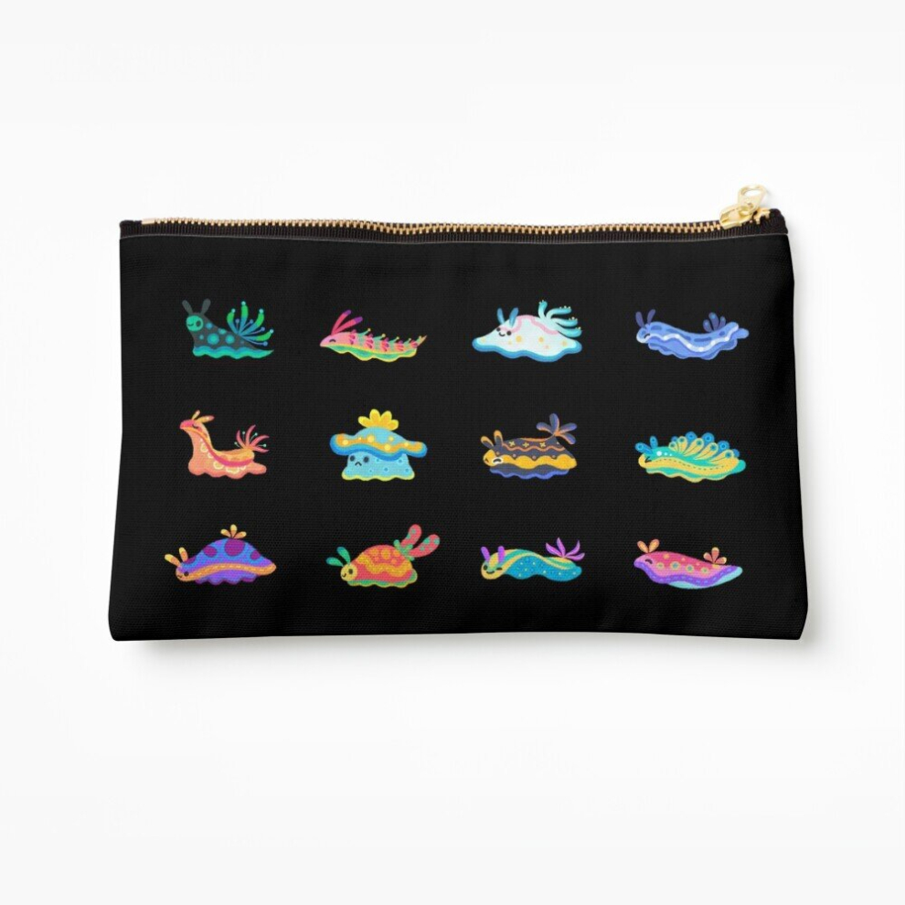 Whibos Black Makeup Bag Sea Slug - Cosmetic Organizer Tyvek Paper Bags Zipper Pouch