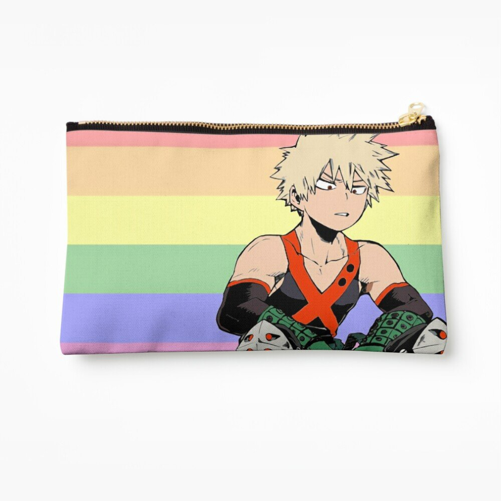 Whibos Makeup Bag Bakugou Is Gay Cosmetic Organizer Tyvek Paper Bags Zipper Pouch