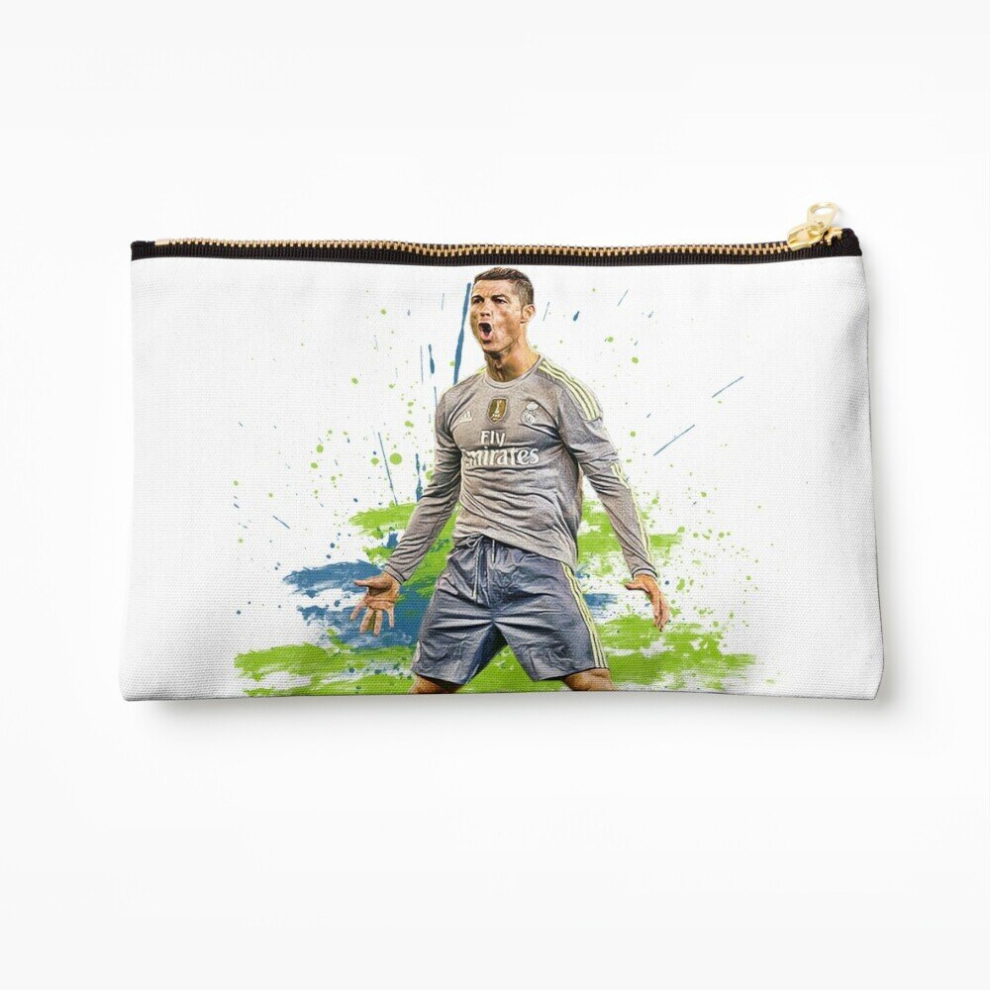 Whibos Makeup Bag Cristiano Ronaldo 'Cr7' Cosmetic Organizer Tyvek Paper Bags Zipper Pouch