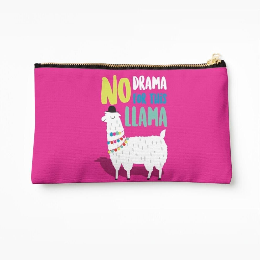 Whibos Makeup Bag No Drama For This Llama Cosmetic Organizer Tyvek Paper Bags Zipper Pouch