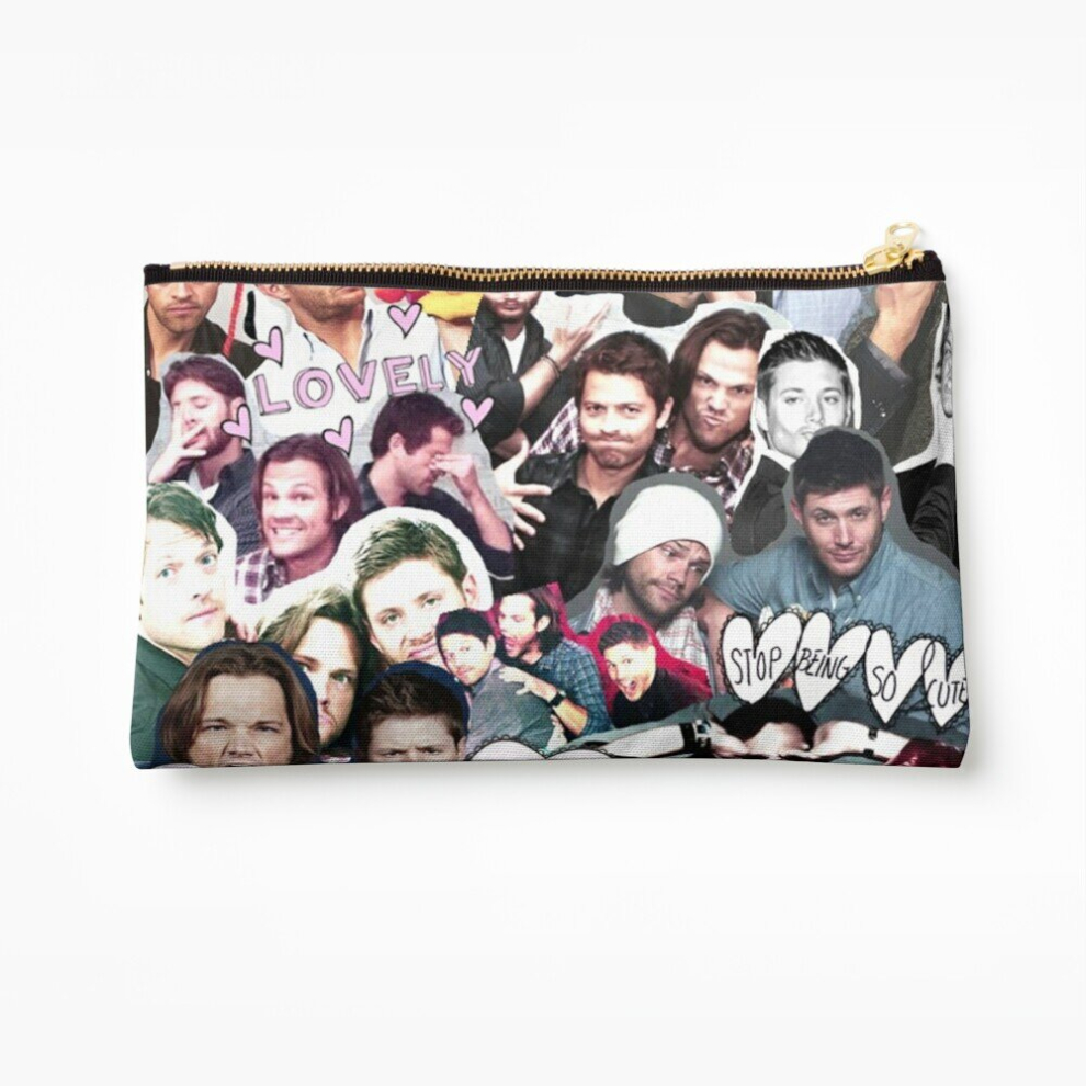 Whibos Makeup Bag Supernatural Collage Cosmetic Organizer Tyvek Paper Bags Zipper Pouch