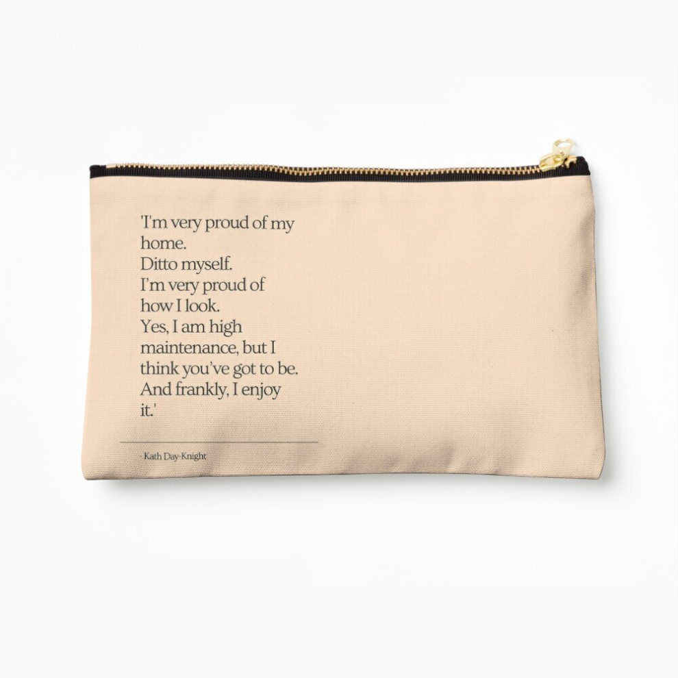 Whibos Makeup Bag High Maintenance- Kath And Kim Cosmetic Organizer Tyvek Paper Bags Zipper Pouch