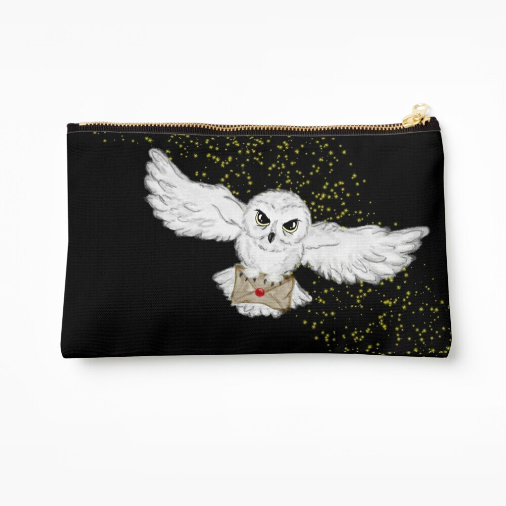 Whibos Makeup Bag Owl Flight Cosmetic Organizer Tyvek Paper Bags Zipper Pouch