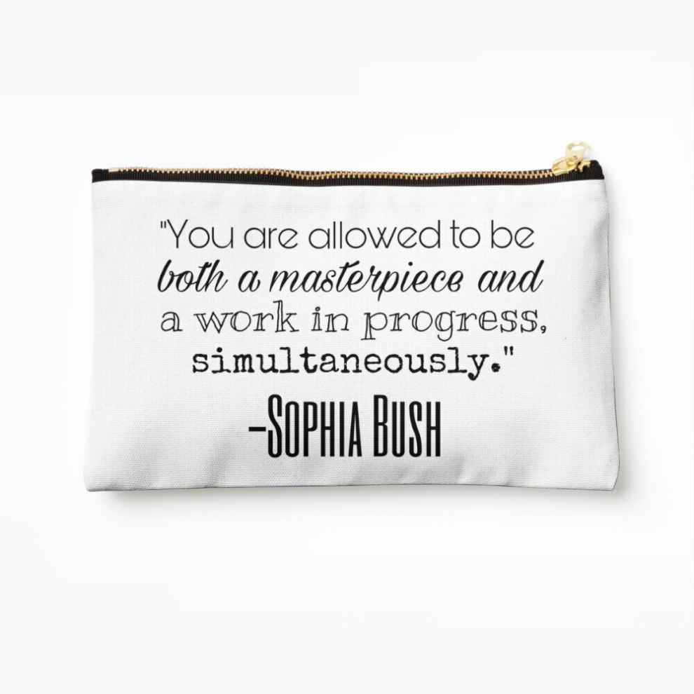 Whibos Makeup Bag Sophia Bush Quote Cosmetic Organizer Tyvek Paper Bags Zipper Pouch