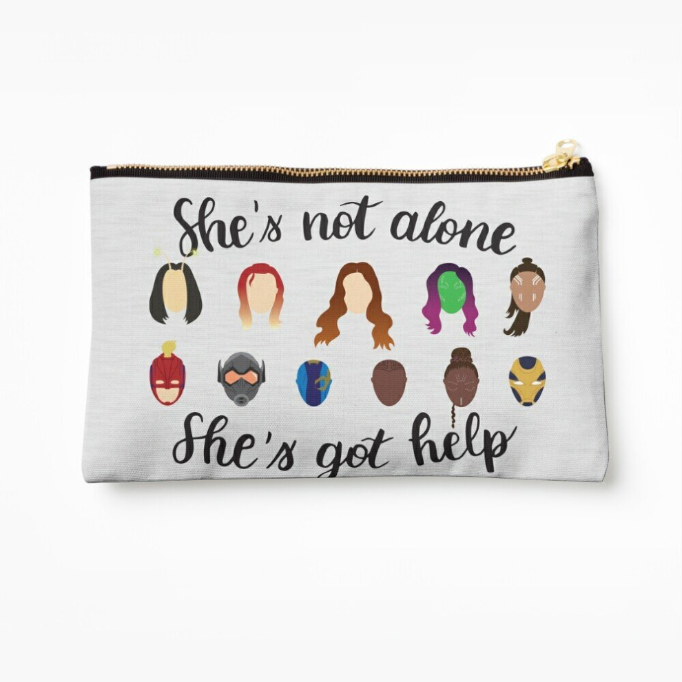 Whibos Makeup Bag She's Got Help Cosmetic Organizer Tyvek Paper Bags Zipper Pouch