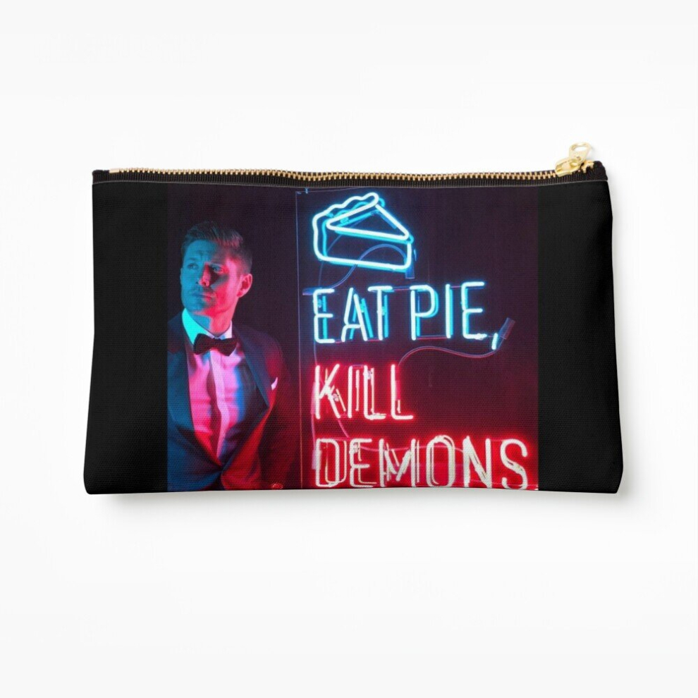 Whibos Makeup Bag Eat Pie, Kill Demons. Cosmetic Organizer Tyvek Paper Bags Zipper Pouch