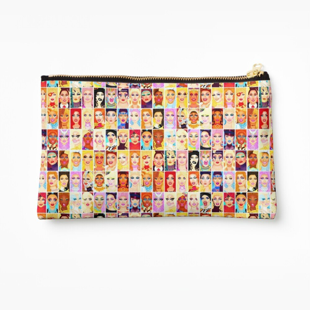Whibos Makeup Bag Drag Queen Royalty Cosmetic Organizer Tyvek Paper Bags Zipper Pouch