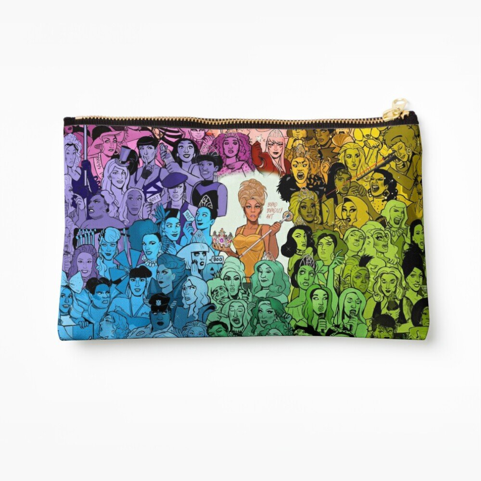 Whibos Makeup Bag The Drag Race Family Cosmetic Organizer Tyvek Paper Bags Zipper Pouch