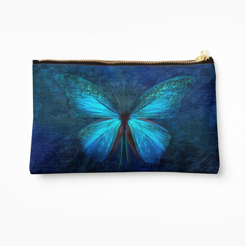 Whibos Makeup Bag Butterfly Cosmetic Organizer Tyvek Paper Bags Zipper Pouch