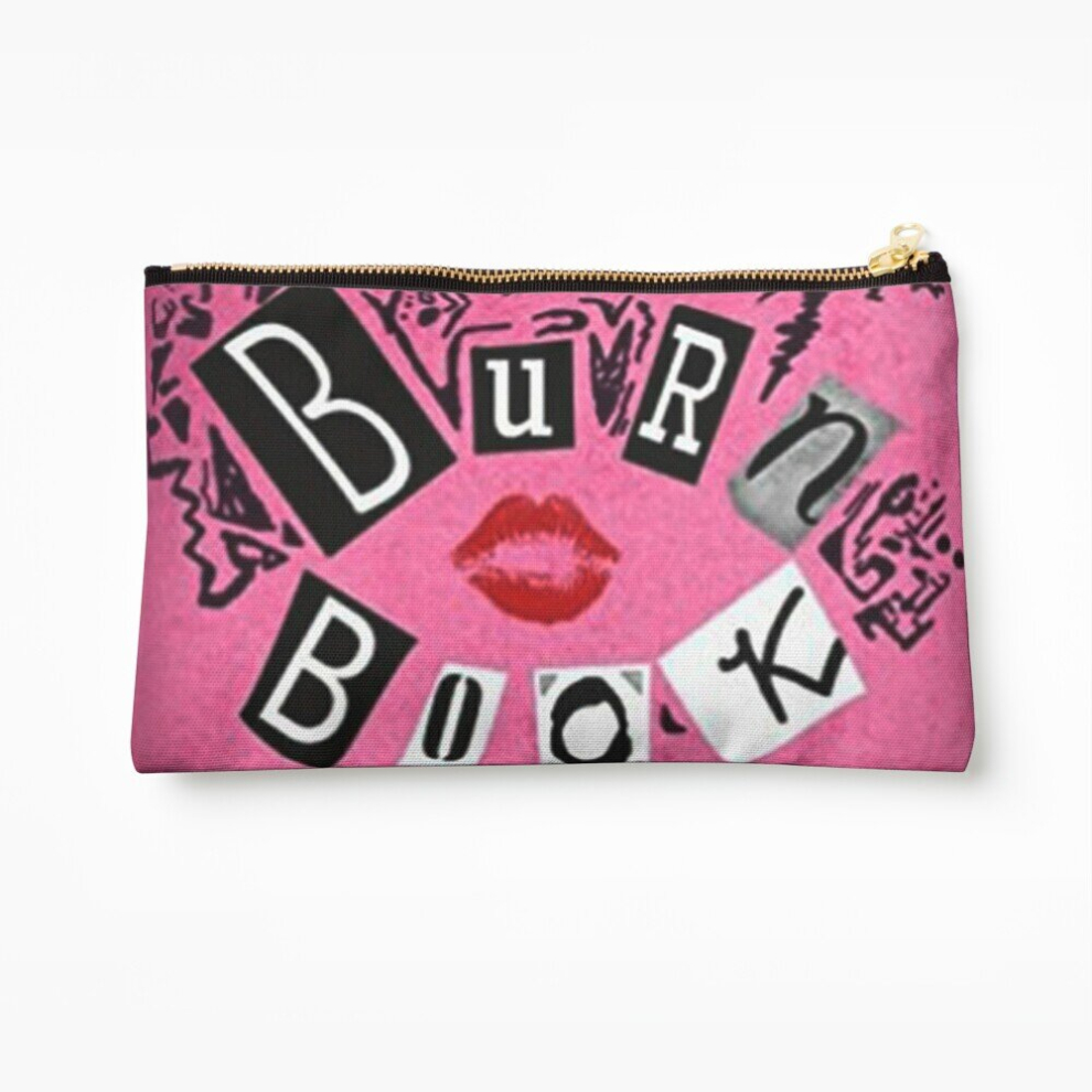 Whibos Makeup Bag Burn Book / Mean Girls Cosmetic Organizer Tyvek Paper Bags Zipper Pouch