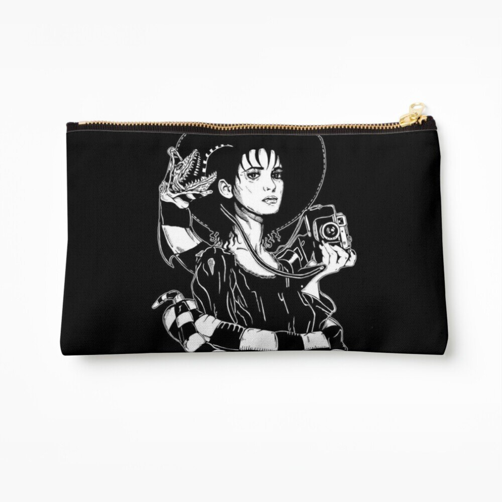 Whibos Makeup Bag Beetlejuice Cosmetic Organizer Tyvek Paper Bags Zipper Pouch