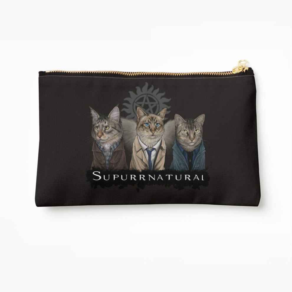 Whibos Makeup Bag Supurrnatural Cosmetic Organizer Tyvek Paper Bags Zipper Pouch