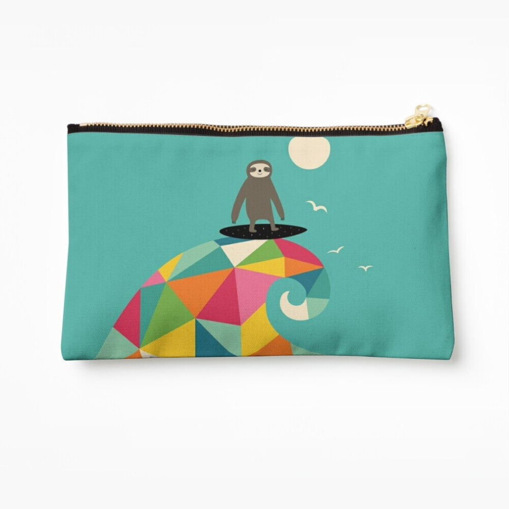 Whibos Makeup Bag Surfs Up Cosmetic Organizer Tyvek Paper Bags Zipper Pouch