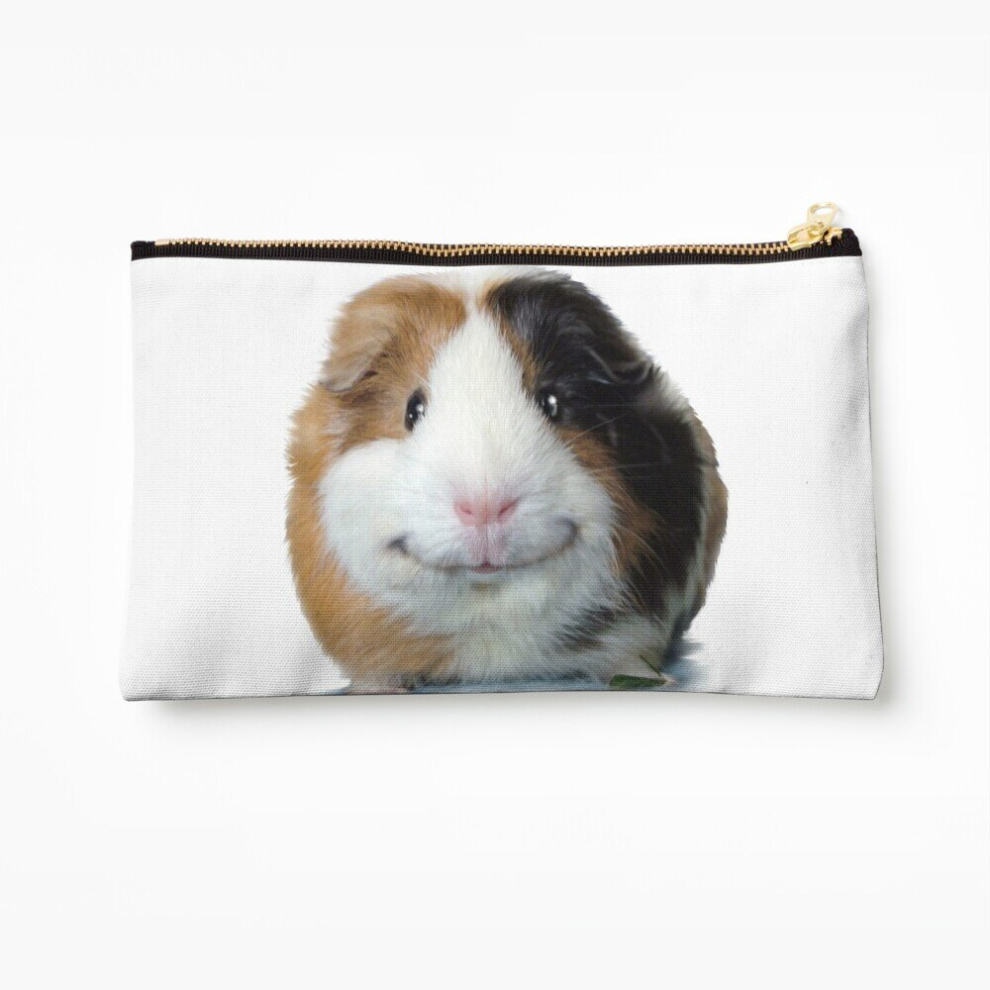 Whibos Makeup Bag Keep Smiling With Angeelo The Guinea Pig! Cosmetic Organizer Tyvek Paper Bags Zipper Pouch