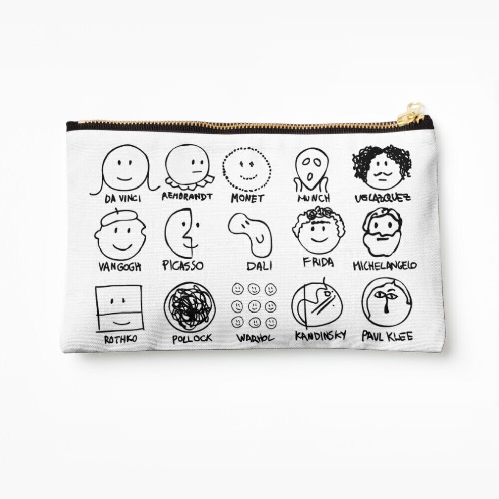 Whibos Makeup Bag Artists Cosmetic Organizer Tyvek Paper Bags Zipper Pouch