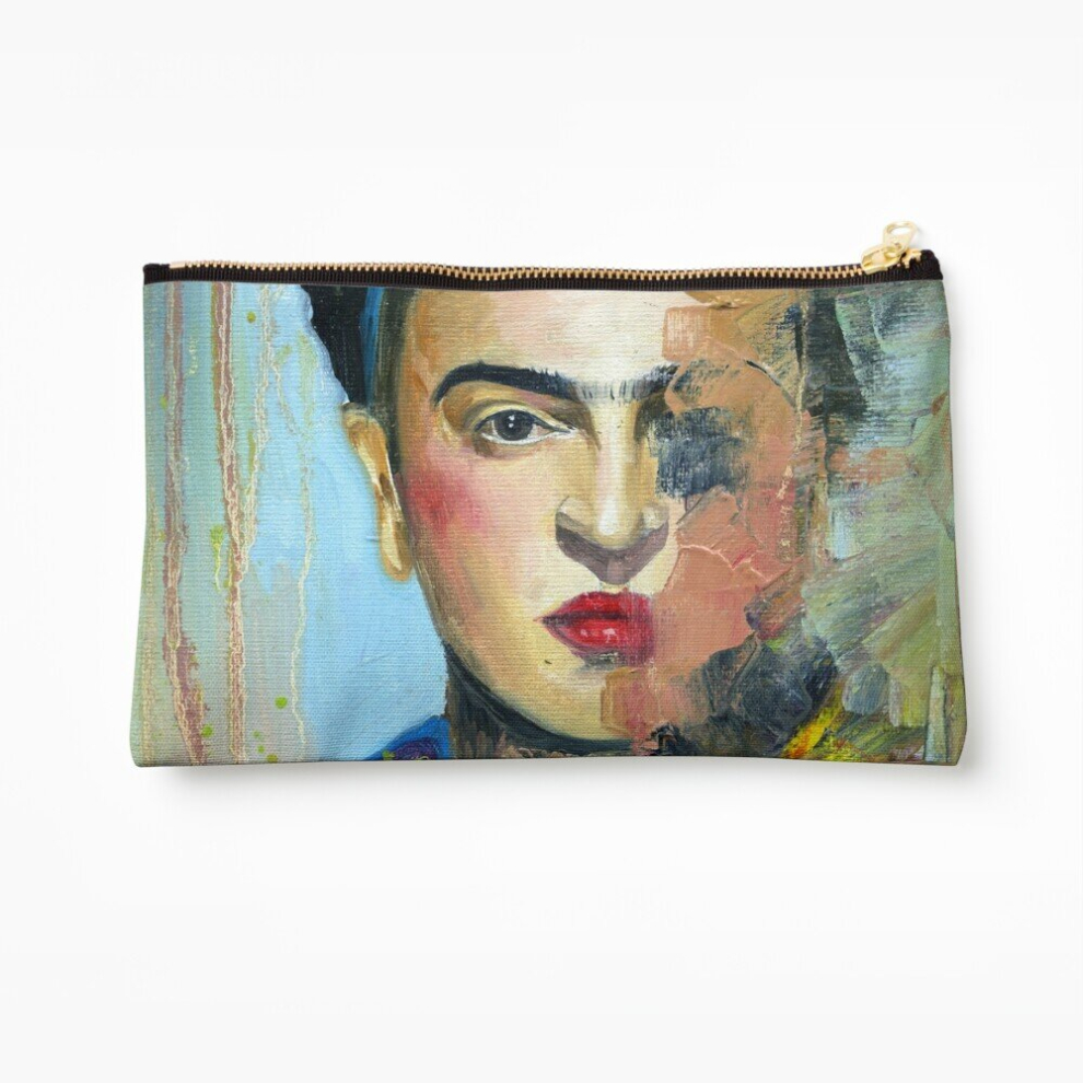 Whibos Makeup Bag Frida Kahlo Art Cosmetic Organizer Tyvek Paper Bags Zipper Pouch