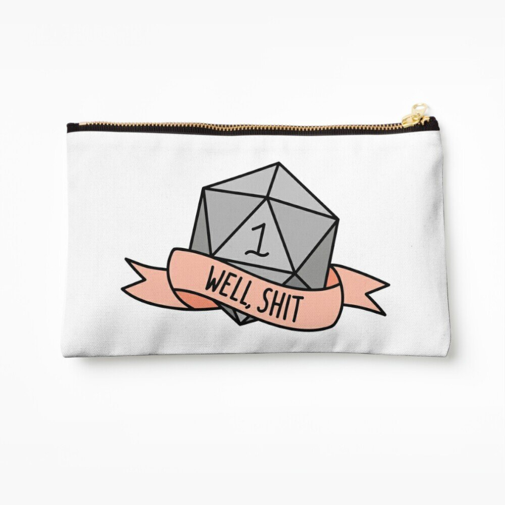 Whibos Makeup Bag D20 - Well, Shit Cosmetic Organizer Tyvek Paper Bags Zipper Pouch