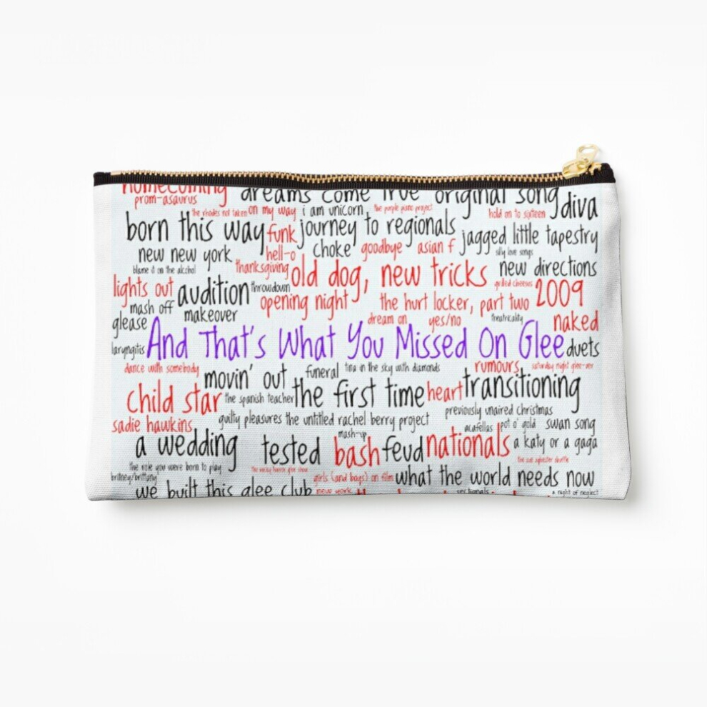 Whibos Makeup Bag And That's What You Missed On Glee - Episodes Cosmetic Organizer Tyvek Paper Bags Zipper Pouch