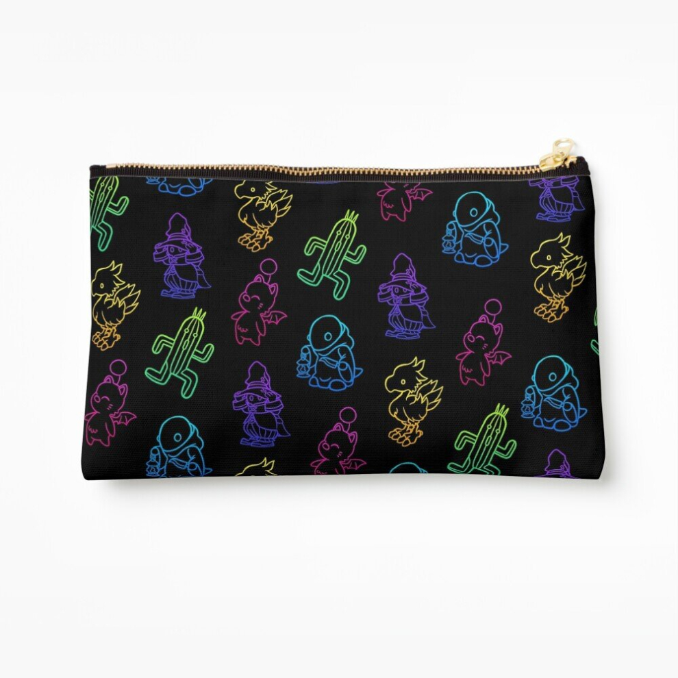 Whibos Makeup Bag Final Fantasy Outlines Cosmetic Organizer Tyvek Paper Bags Zipper Pouch