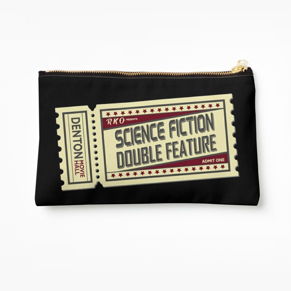 Whibos Makeup Bag The Rocky Horror Picture Show - Science Fiction, Double Feature Cosmetic Organizer Tyvek Paper Bags Zipper Pouch