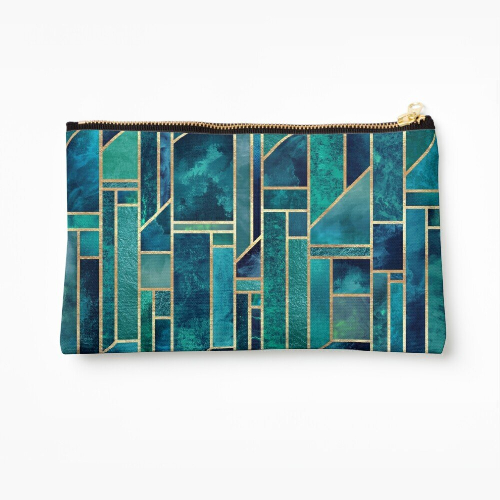 Whibos Blue Makeup Bag Skies Cosmetic Organizer Tyvek Paper Bags Zipper Pouch
