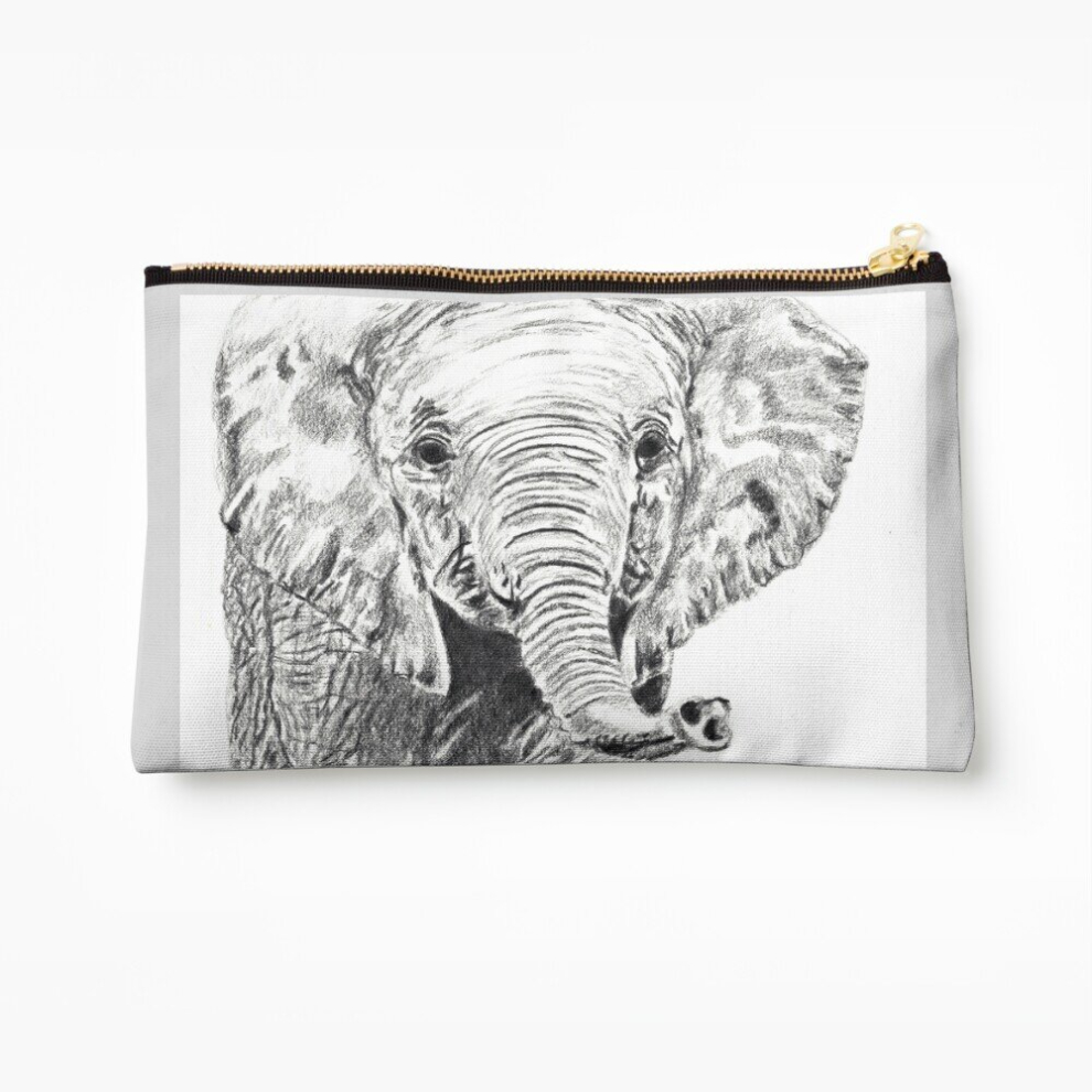 Whibos Makeup Bag Baby Elephant Cosmetic Organizer Tyvek Paper Bags Zipper Pouch