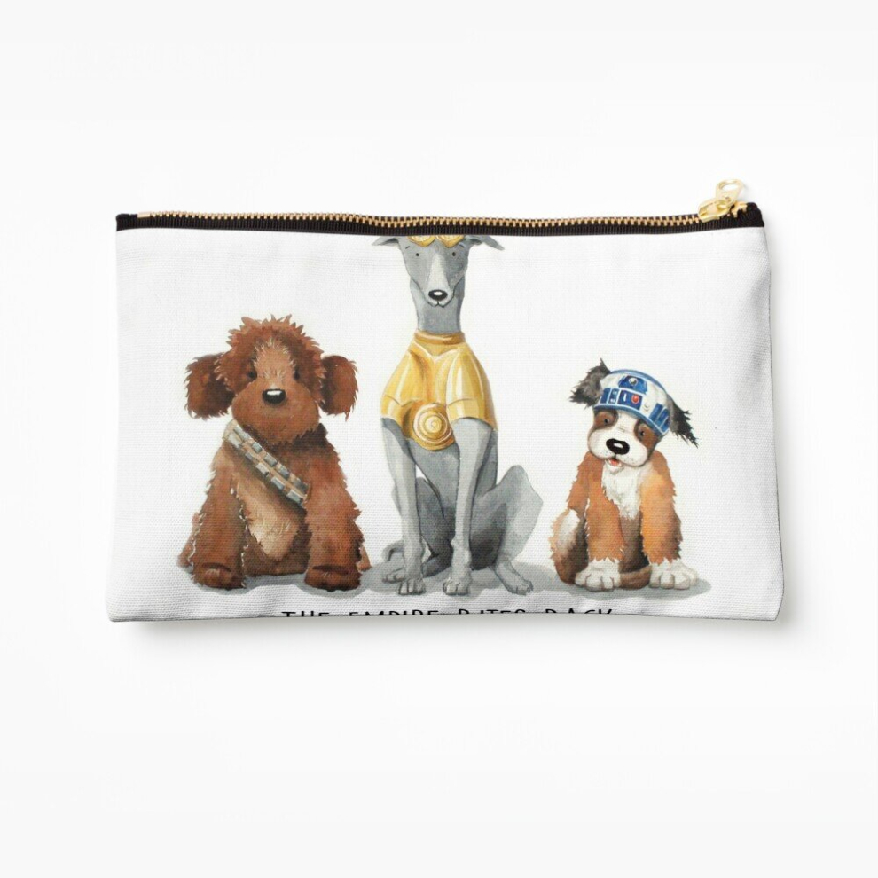 Whibos Makeup Bag Rebel Dogs Cosmetic Organizer Tyvek Paper Bags Zipper Pouch
