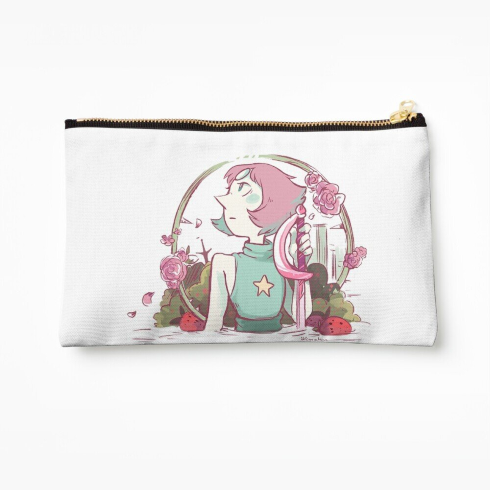 Whibos Makeup Bag Strawberry Field Cosmetic Organizer Tyvek Paper Bags Zipper Pouch