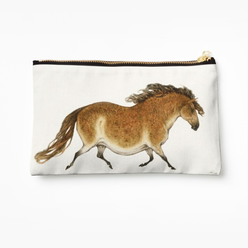 Whibos Makeup Bag Pudgy Horse Lascaux Tribute 1 Cosmetic Organizer Tyvek Paper Bags Zipper Pouch
