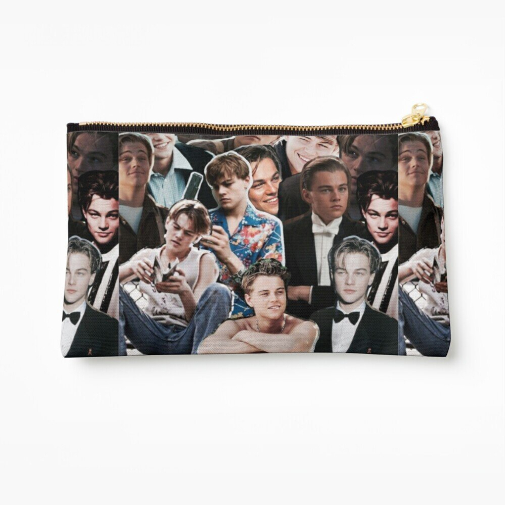 Whibos Makeup Bag Leonardo Dicaprio Collage Cosmetic Organizer Tyvek Paper Bags Zipper Pouch