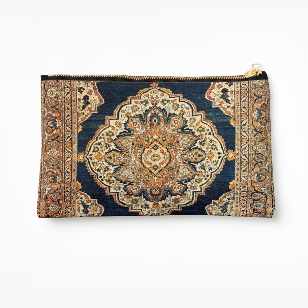 Whibos Makeup Bag Tabriz Azerbaijan Northwest Persian Rug Print Cosmetic Organizer Tyvek Paper Bags Zipper Pouch