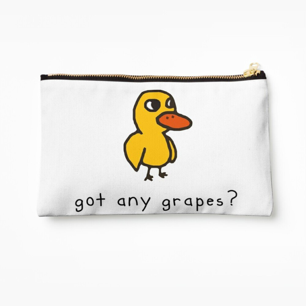 Whibos Makeup Bag Got Any Grapes? Cosmetic Organizer Tyvek Paper Bags Zipper Pouch
