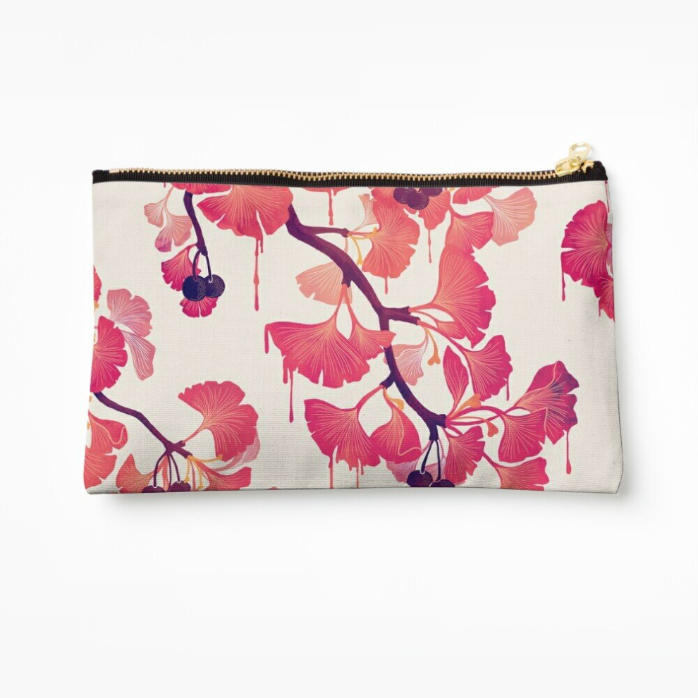 Whibos Makeup Bag O Ginkgo Cosmetic Organizer Tyvek Paper Bags Zipper Pouch