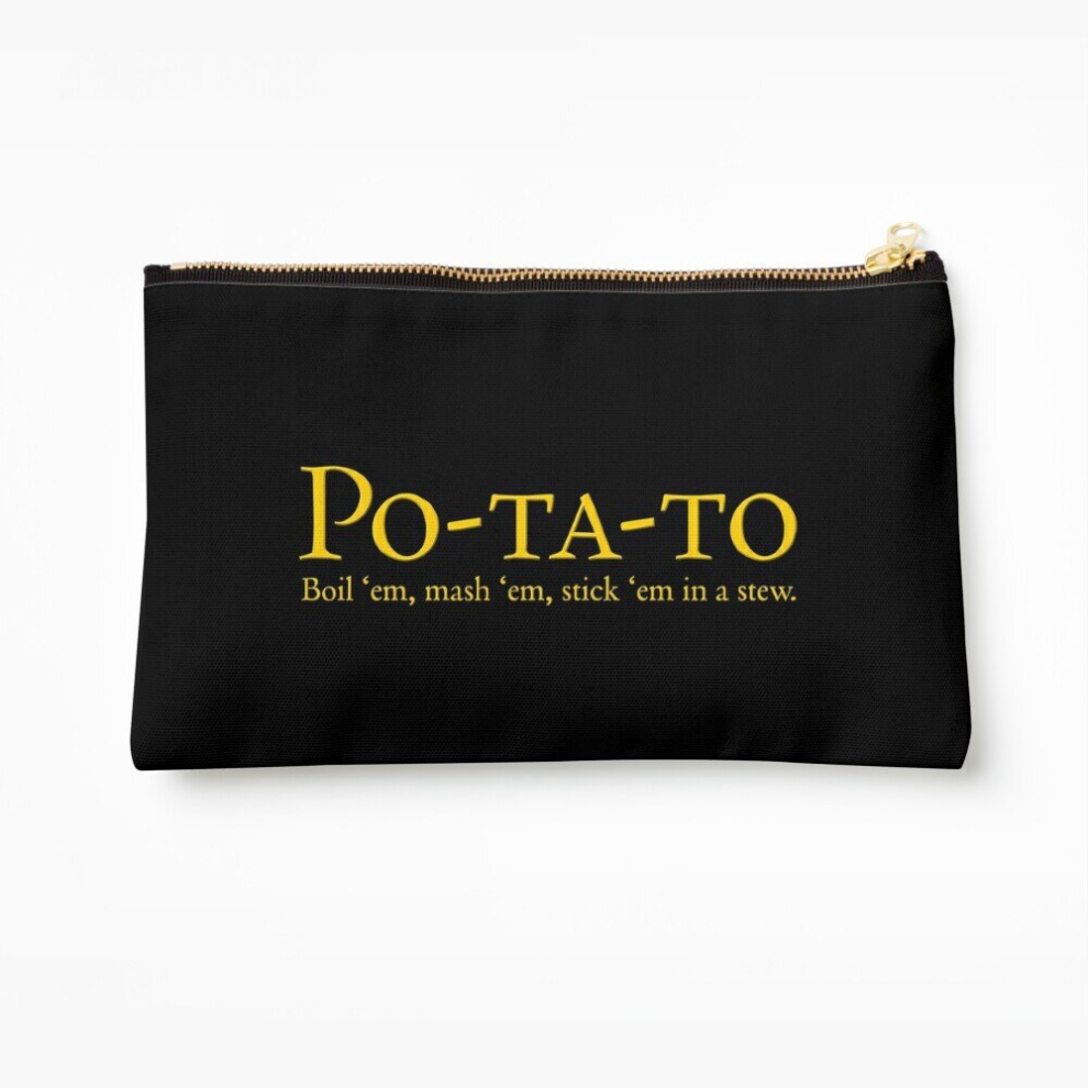 Whibos Makeup Bag Po-Ta-To - Boil 'Em, Mash 'Em, Stick 'Em In A Stew Cosmetic Organizer Tyvek Paper Bags Zipper Pouch
