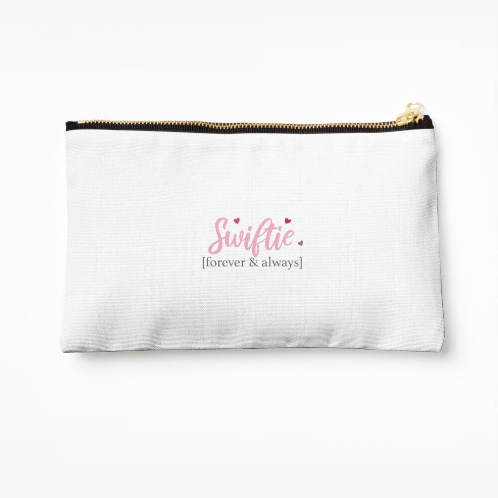 Whibos Makeup Bag Swiftie [Forever Always] With Hearts Cosmetic Organizer Tyvek Paper Bags Zipper Pouch
