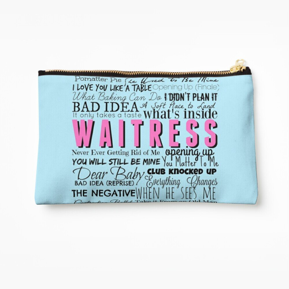 Whibos Makeup Bag Waitress Original Cast Recording Cosmetic Organizer Tyvek Paper Bags Zipper Pouch