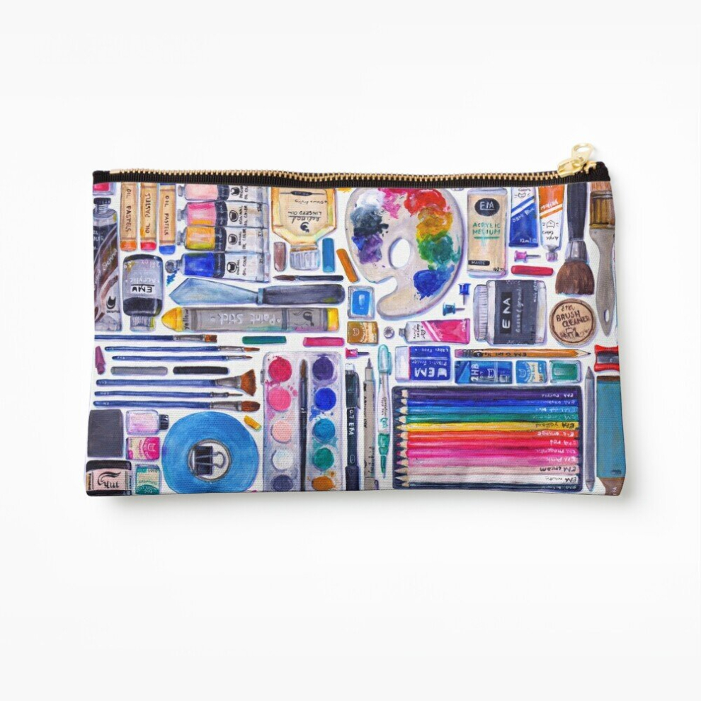 Whibos Makeup Bag Artsenal Cosmetic Organizer Tyvek Paper Bags Zipper Pouch