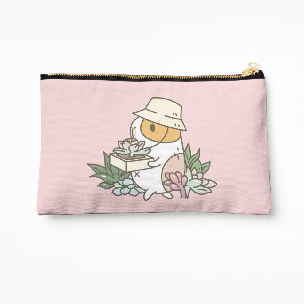 Whibos Makeup Bag Bubu The Guinea Pig, Succulent Love Cosmetic Organizer Tyvek Paper Bags Zipper Pouch
